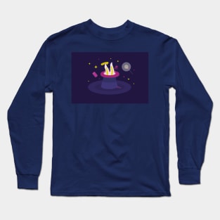 rabbit in a hat Long Sleeve T-Shirt